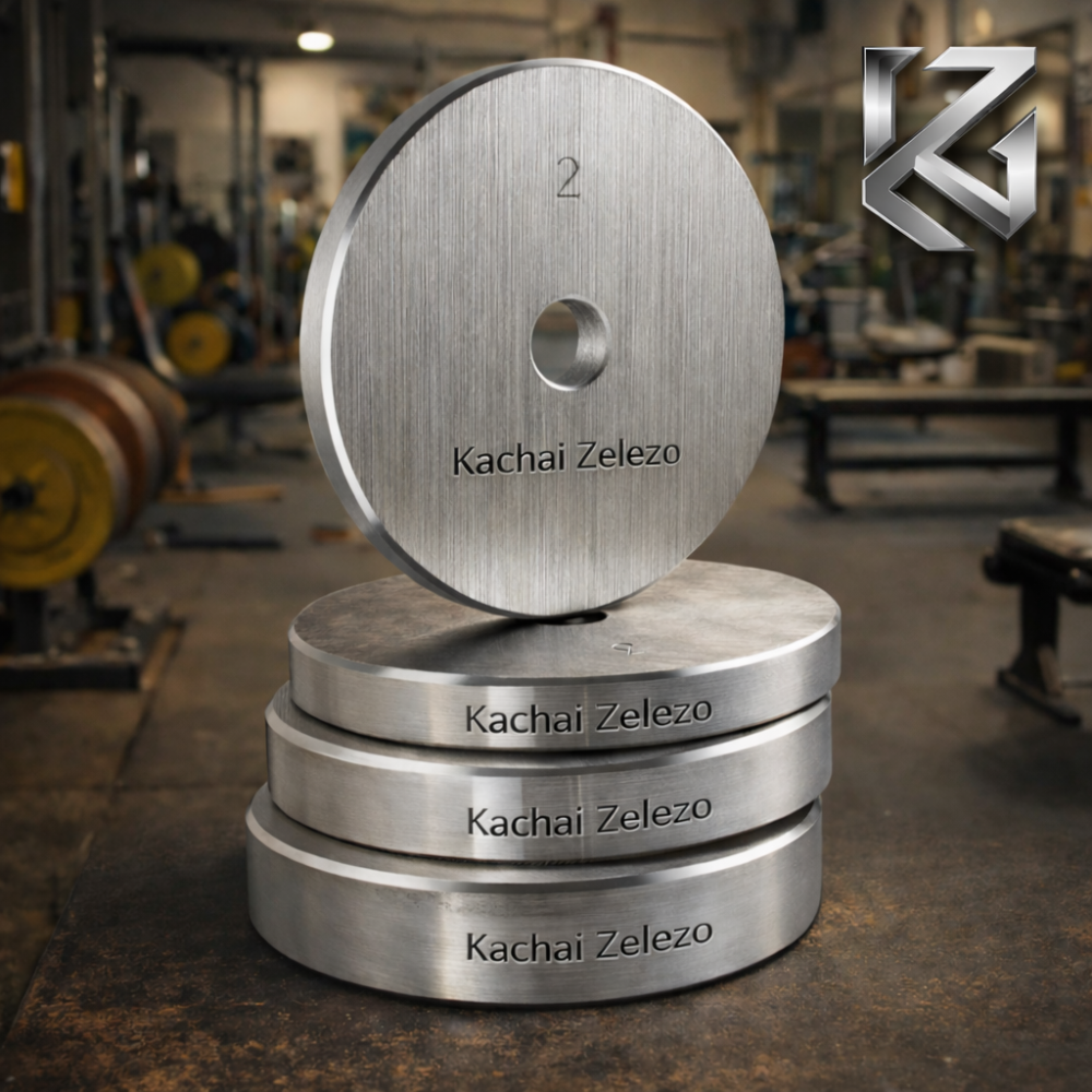 Гантели наборные 2 по 20 кг металлические без покрытия Kachai Zelezo Iron Pro Киев - изображение 7