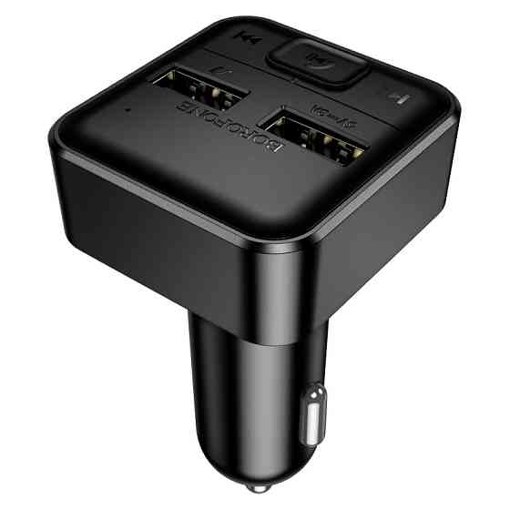 АЗП з FM-модулятором BOROFONE BC63 Selecto car BT FM transmitter Black Одеса