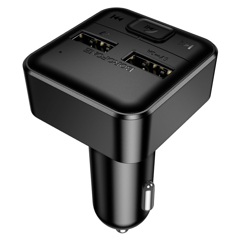 АЗП з FM-модулятором BOROFONE BC63 Selecto car BT FM transmitter Black Одеса - фото 5