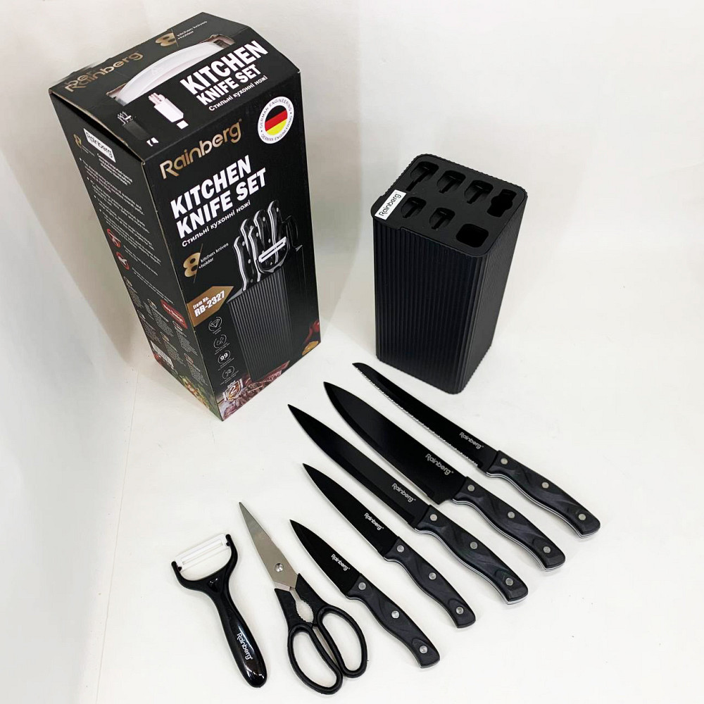 Набір ножів для готування, Набір ножів для кожної кухні, Кухонний ніж з нержавіючої сталі металевий PA-37 Івано-Франківськ - фото 6