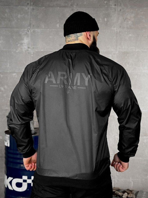 Легкая ветровка army black ВТ5072 Одесса - изображение 3
