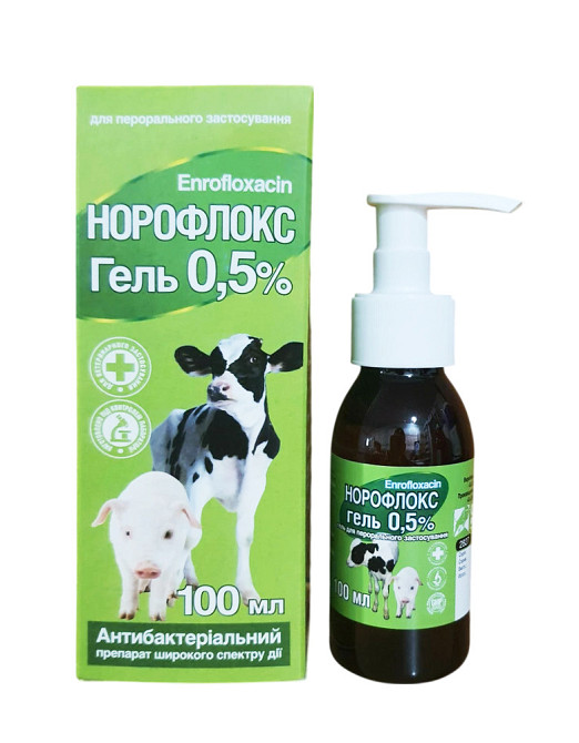 Норофлокс Гель 0.5% 100 мл O.L.KAR Вінниця - фото 1