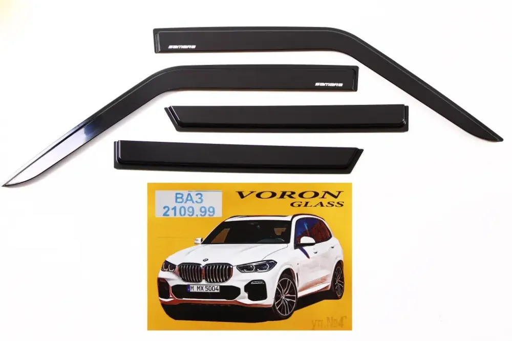 Вітровики на двері 2109 «Voron» самоклеющ. (4 шт.) Вінниця - фото 1