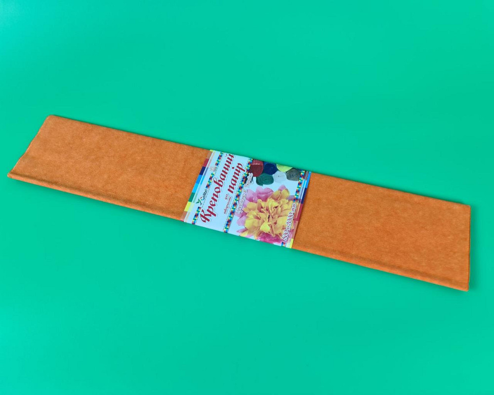 Бумага креповая (гофрированая) оранжевая (1 пачка) Харьков - изображение 1