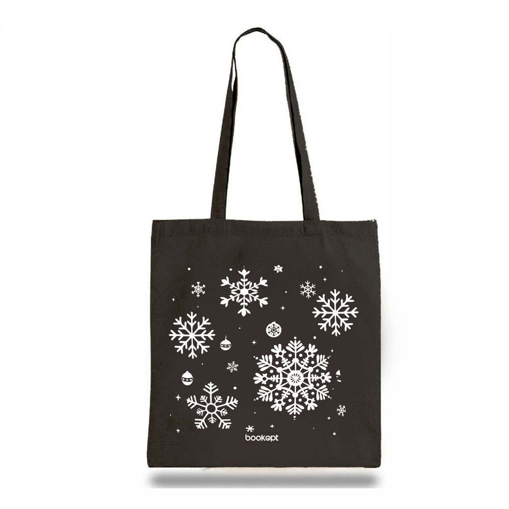 Екошопер BookOpt BK4041 Сніжинки чорний Киев - изображение 2