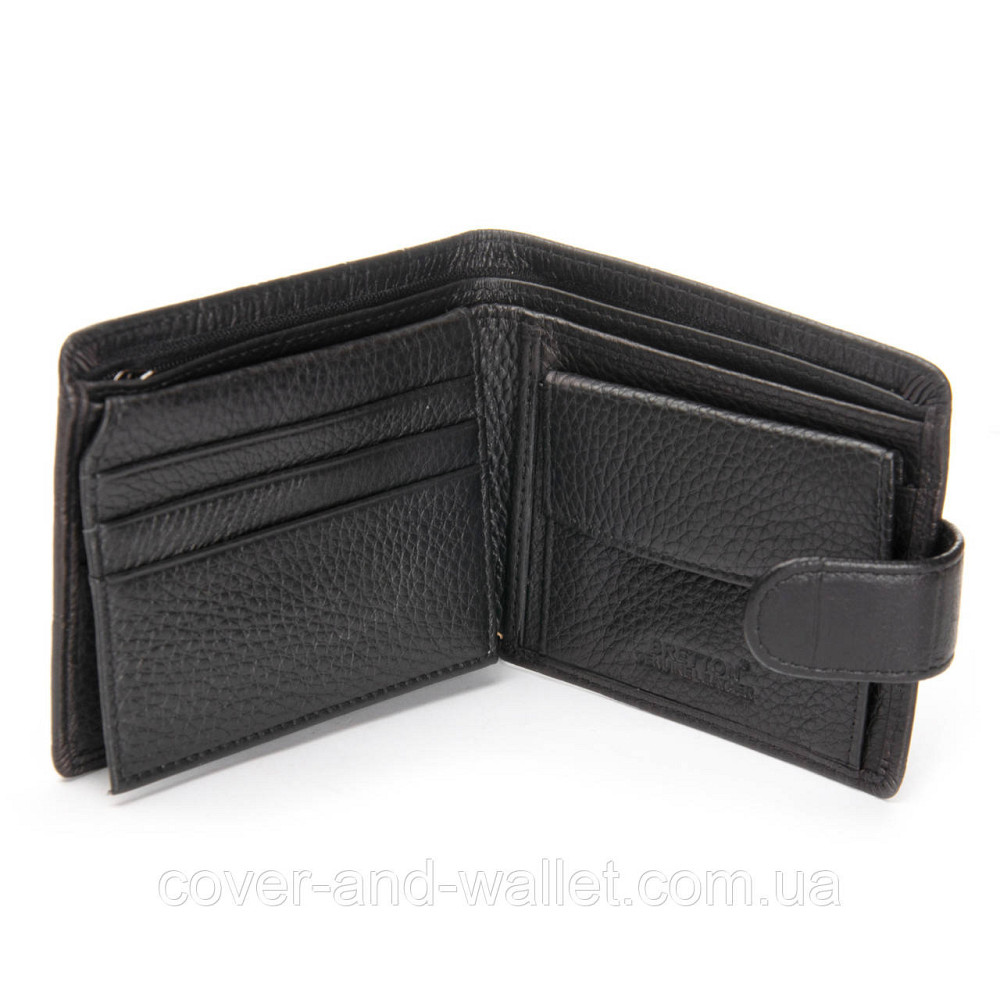Стильный мужской кошелек с тиснением под крокодта из натуральной кожи BRETTON Киев - изображение 4