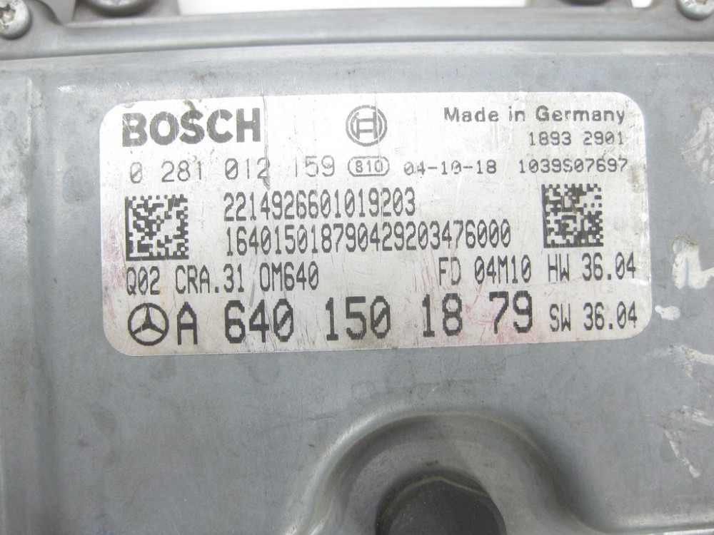 Mercedes-Benz  A6401501879 Блок керування двигуном OM640 R4 2.0 cdi A-class W169 A-class C169 Одеса - фото 7