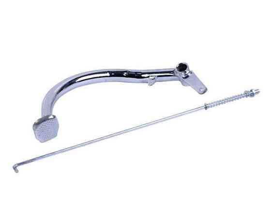 Лапка тормоза заднего с тягой на мопед Дельта/Альфа Мукачево