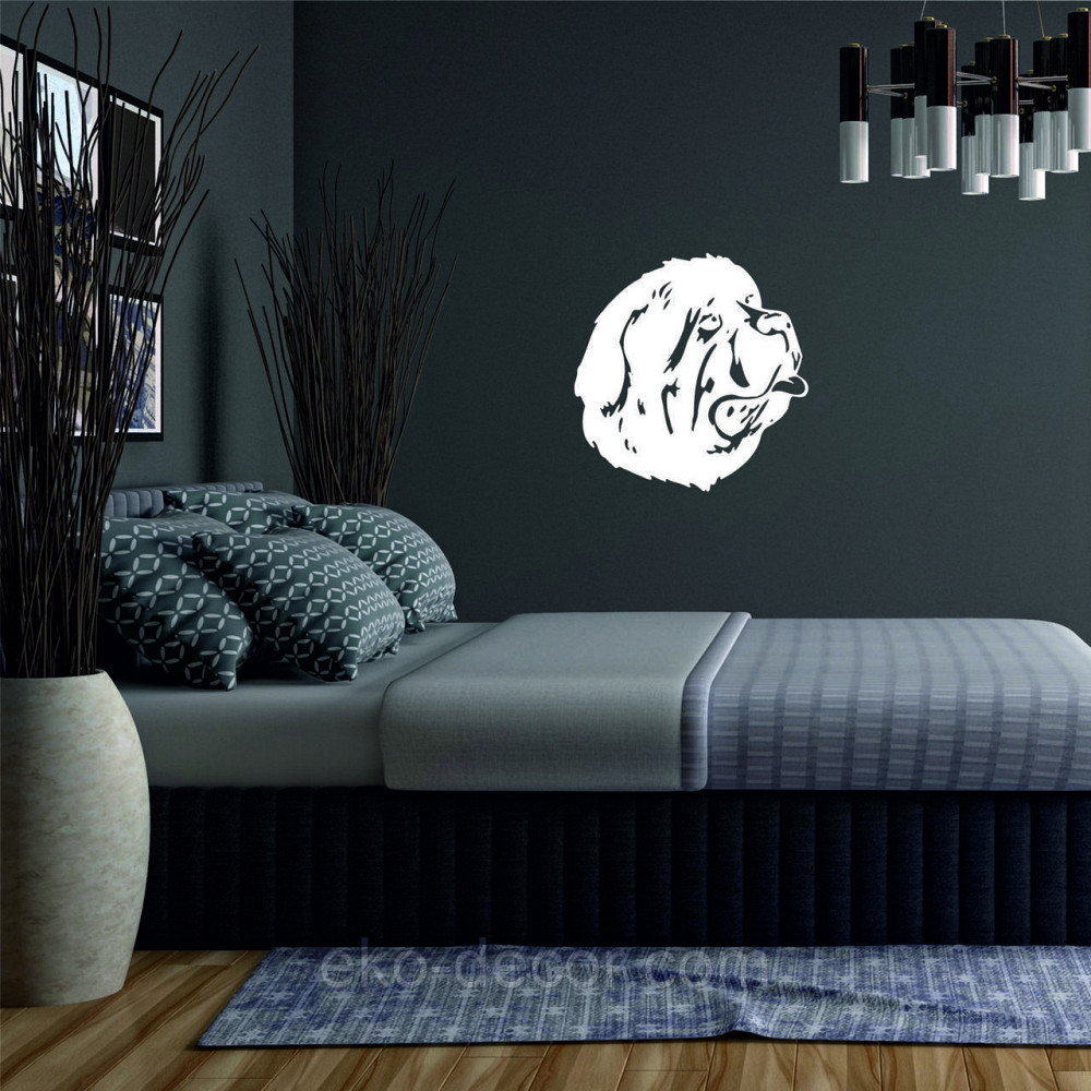 Декоративне настінне Панно «Мастиф», Декор на стіну 90*90 см, Білий Київ - фото 4