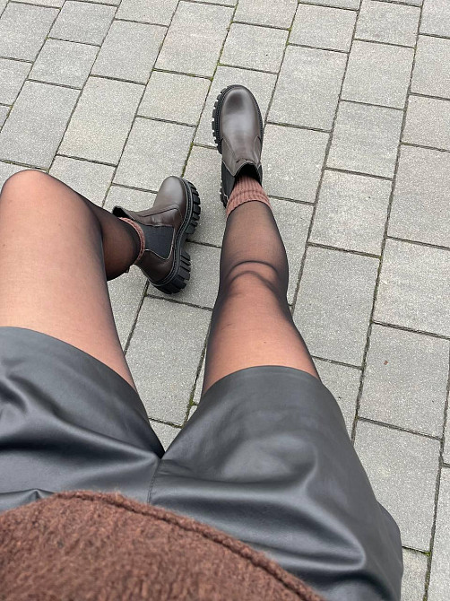 Edan Instruments Ботинки EDAN шоколадные натуральная кожа зимние высота 13 см размеры 36-41 (56 Коломыя - изображение 2