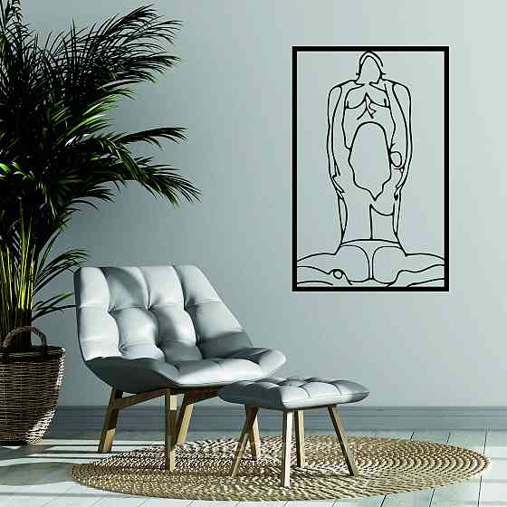 Декоративне настінне Панно «По дорослому 18+», Декор на стіну 110*70 см, Чорний Київ