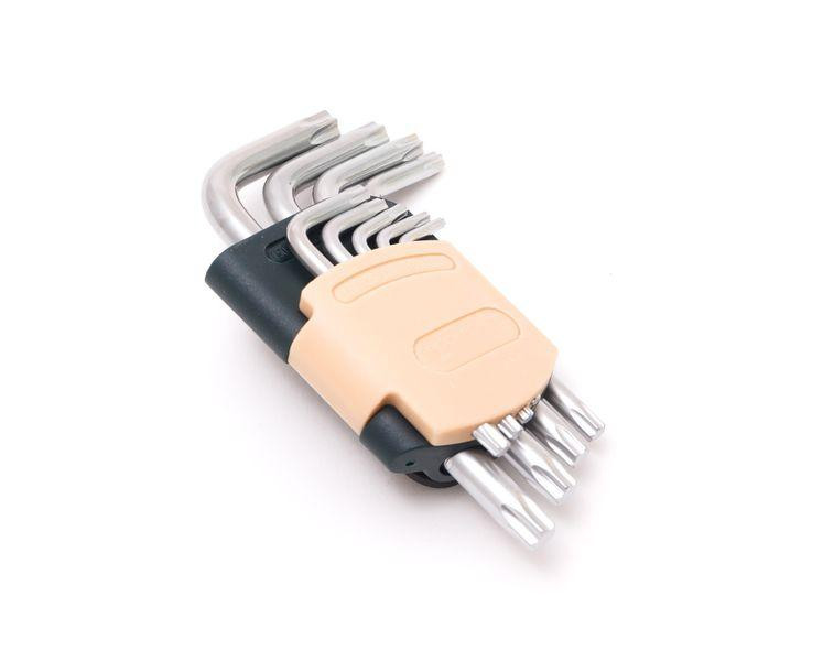 Набір ключів TORX Г-подібних, 9пр. (Т10,Т15,Т20,Т25, Т27,Т30,Т40,Т45,Т50), в пластиковому тримачі Одеса - фото 1