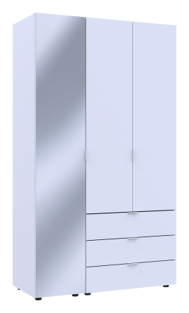 Комплект шаф для одягу Doros Гелар (2 шт.) 116,5х49,5х203,4 см Дзеркало/Білий (DRS-011132) Львів