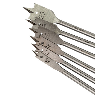 Набор сверл Tolsen плоских по дереву 6 шт 10, 12, 16, 18, 20, 25мм (75655) Винница - изображение 7