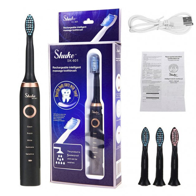 Електрична звукова зубна, Акумуляторна щітка для догляду за зубами, Зубна щітка акумуляторна GD-41 Івано-Франківськ - фото 2