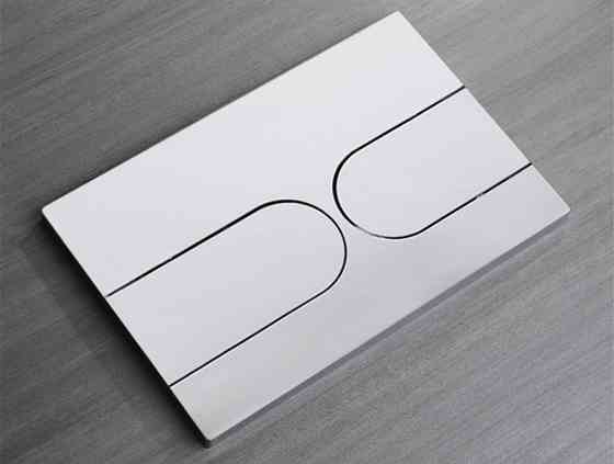Панель змиву Koer KT-0604-01 240x160x10mm пластикова, кнопка закруглена   ( KR5323 ) 35174 Харьков