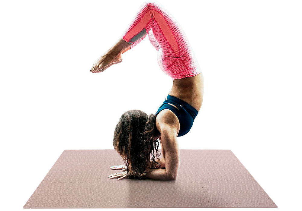 Татамі мат EasyFit SwallowTail 4 шт (60х60х1 см) пазл хвіст ластівки бежевий Коломия - фото 5