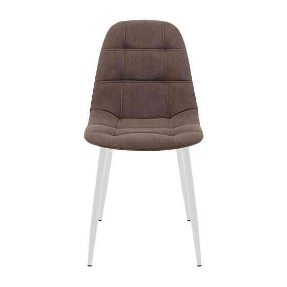 Стілець крісло м'який SplitDesign U Simple 46 білі ніжки Коричневий Київ