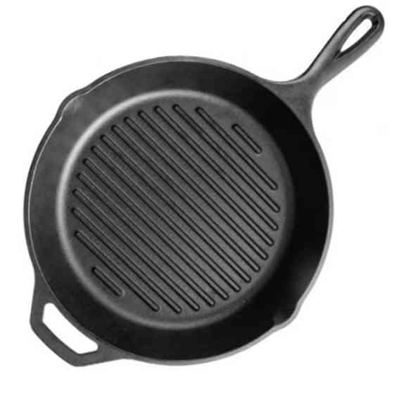 Чавунна гриль-сковорода Ø25 з ручкою см GRILLI 777178 Код: 012701 Рівне
