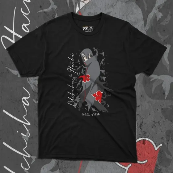 Футболка мужская с принтом Наруто Ітачі Учіха Размер 48 Anime0285 Днепр