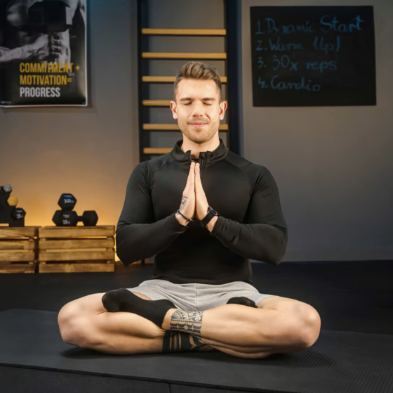 Коврик для йоги TX-019NGM NBR 1см 190х80 чорний Київ