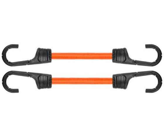 Шнур еластичний гумовий 80см х 2шт. з металевими гачками PVC BUNGEE CORD HOOK, BCH2-08080OR-B Київ