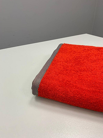 Махровий рушник Ideal Textile 90х160 см однотонний в асорт. (56860798) Червоний Чернівці - фото 6