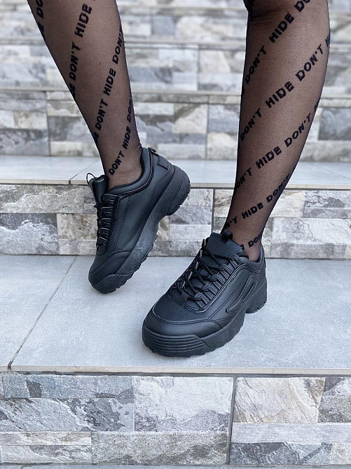 LB Кросівки жіночі LB L-225 чорні (весна-осінь, еко-шкіра) (2487) Коломия - фото 8