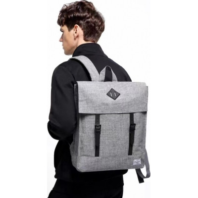 Рюкзак школьный Bodachel Молодежный Серый (BS10-26) Винница - изображение 2