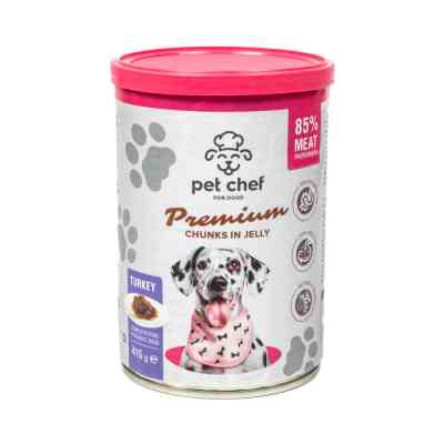 Влажный корм для собак Pet Chef С индейкой 415 г (4820255193601) Винница