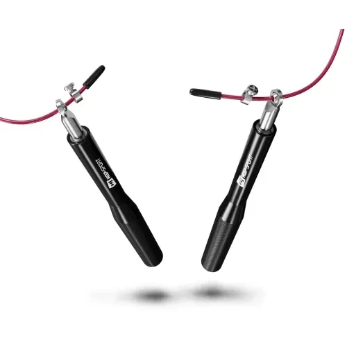 Скакалка Crossfit з алюмінієвими ручками Hop-Sport A020 чорний Київ - фото 4