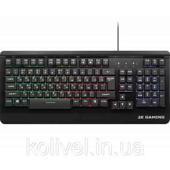 Клавіатура ігрова 2E Gaming KG320 LED USB Black Ukr (2E-KG320UB) Київ