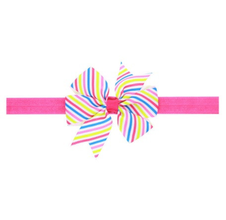 Детская повязка полосатая - размер банта 8см, размер универсальный (на резинке) Киев - изображение 1