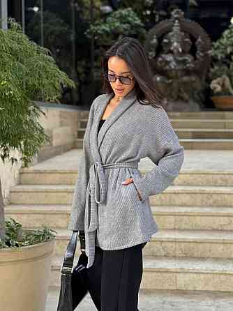 Женский теплый модный кардиган. Графит, 42/44 Одесса