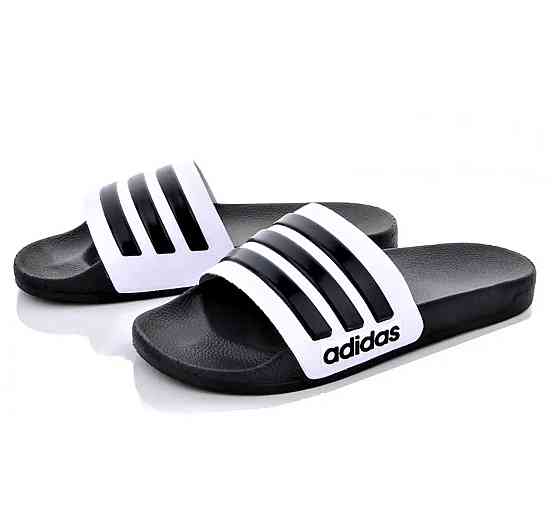 Шльопанці Капці Adidas Сланці Адідас Білі Жіночі Чорні (розміри: 36,37,38) Дніпро