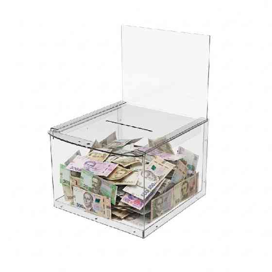 Скринька для пожертвувань EKOSTAR із замком 200х200х150/300 Київ