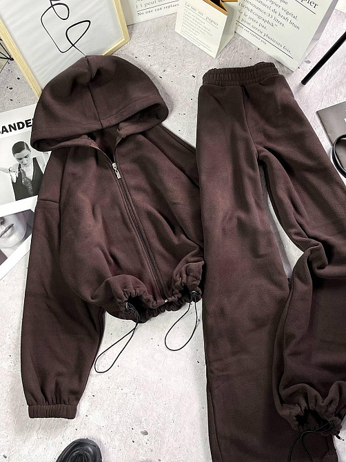 Стильный женский костюм двойка двусторонний полар-флис 46/48 Одесса - изображение 1