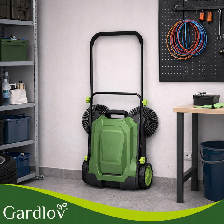 Ручна підмітальна машина для листя та сміття з 3 щітками та баком на 24 л Nexo Gardlov (27465) Нововолинськ - фото 9
