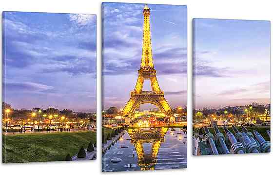 Модульная картина Париж Башня Art-178_3 100x150 см Киев