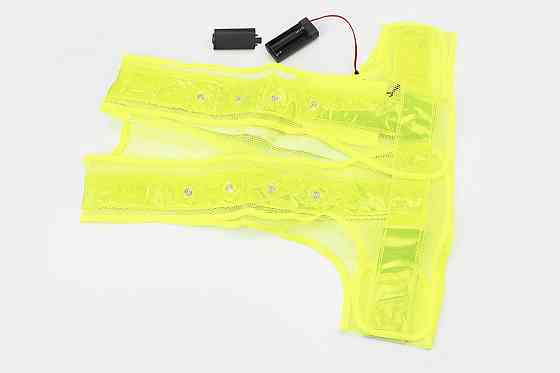 Жилет безпеки світловідбиваюча сітка LED, XL (58*56см) Киев