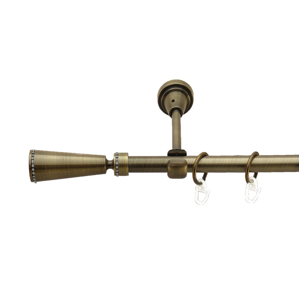 Карниз Orvit Меркурія металевий однорядний відкритий Антик 16 мм 200 см (3327837) Львів - фото 1