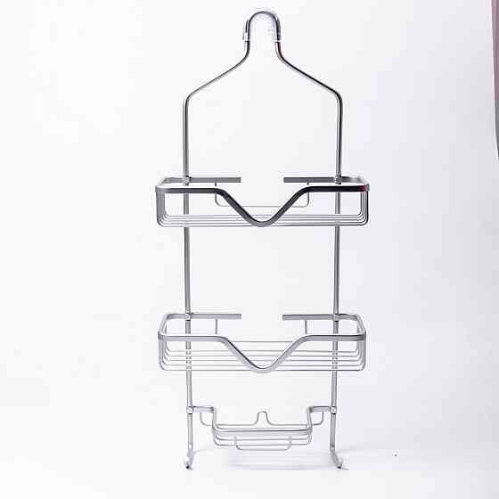 Yiwu Полиця для ванної на 3 яруси 25×12×65 (см) залізна Хром HP-46-2 Коломыя