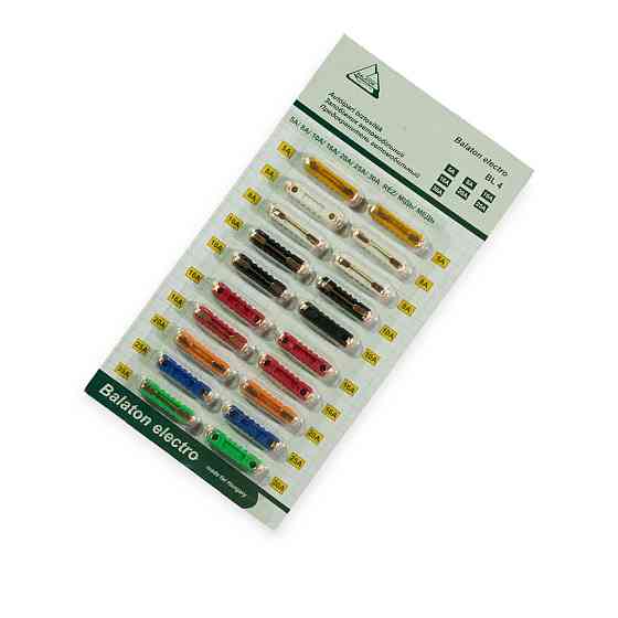 Запобіжники зразок, циліндричні 2101 5A-30A (20 шт мідь) Balaton старий Мукачево