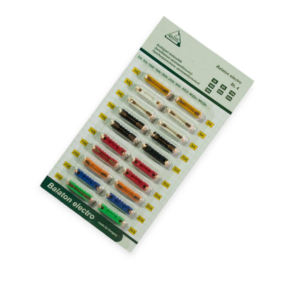 Запобіжники зразок, циліндричні 2101 5A-30A (20 шт мідь) Balaton старий Мукачево - фото 1