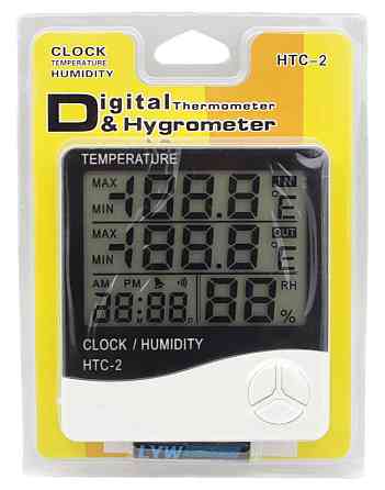Термометр с гигрометром Цифровой HTC-2 с выносным датчиком температуры Днепр