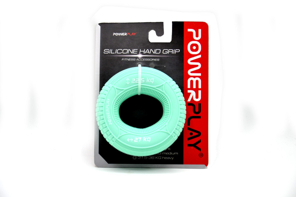 Еспандер кистьовий силіконовий PowerPlay PP-4330 Hand Grip Loops Medium 22.5-27 кг. М'ятний Каменское - изображение 8