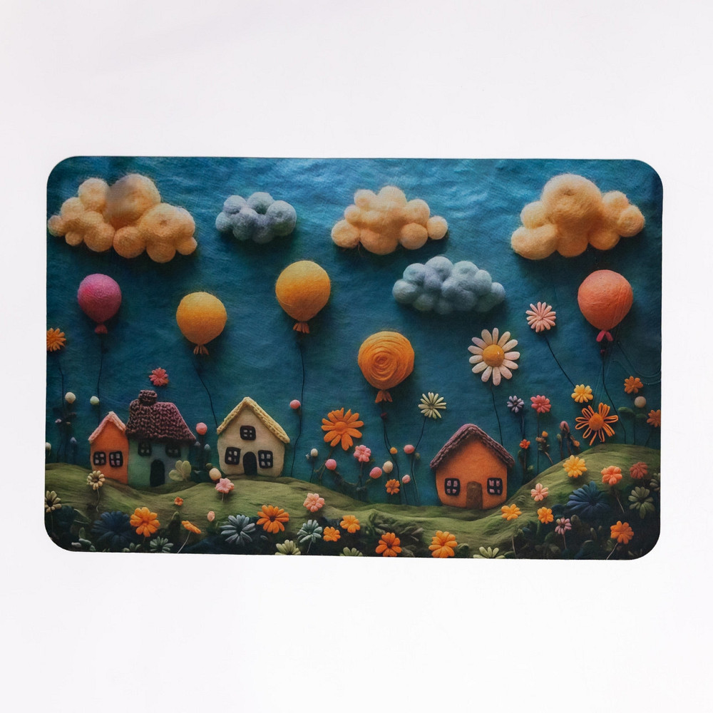 Килимок діатомітовий з 3D-ефектом Whimsical Village 38*58 см універсальний HP-42-34 Коломыя - изображение 1