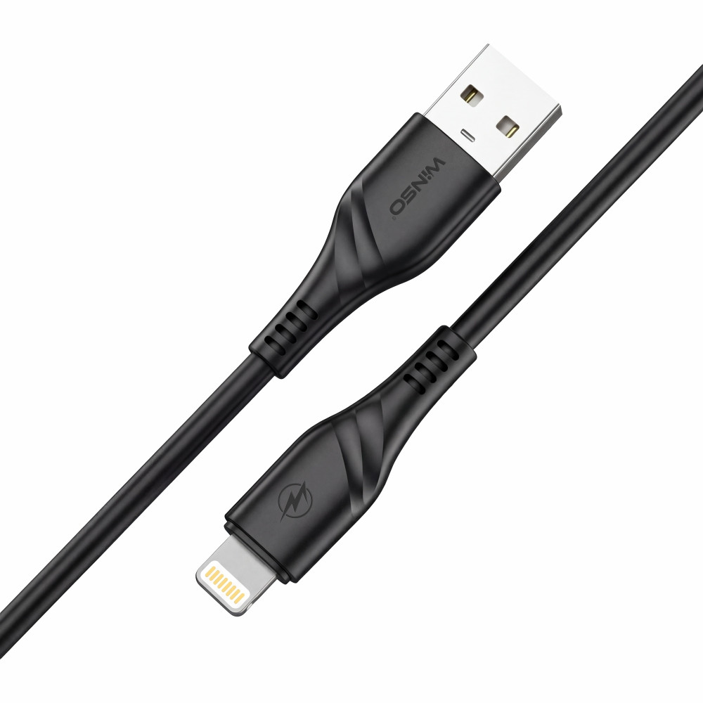 Кабель Winso Pro USB to Lightning PVC 1м чорний Львів - фото 2