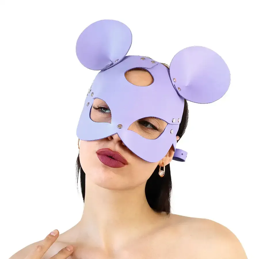 Шкіряна маска мишки Art of Sex - Mouse Mask, колір Лавандовий Львов - изображение 1