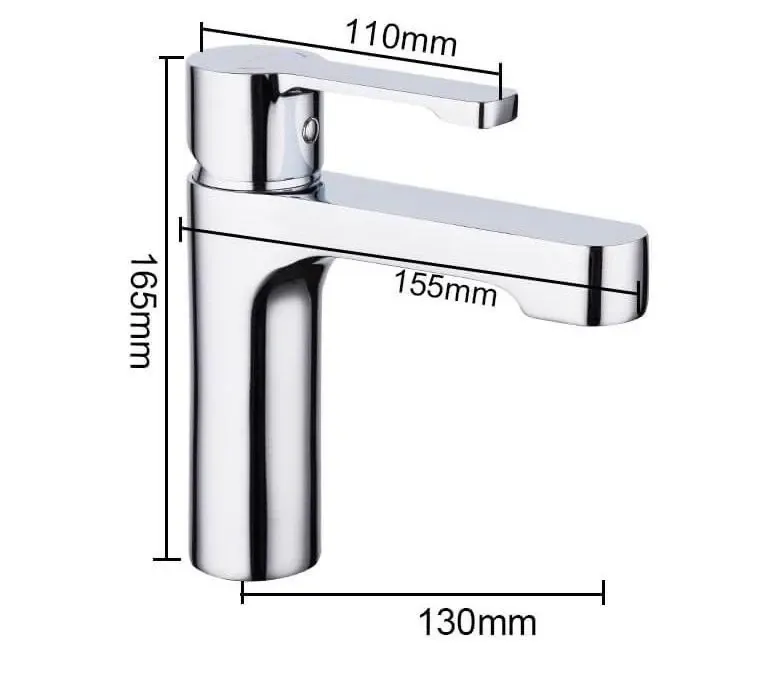 Змішувач для умивальника GAPPO G1002-2 хром Київ - фото 7